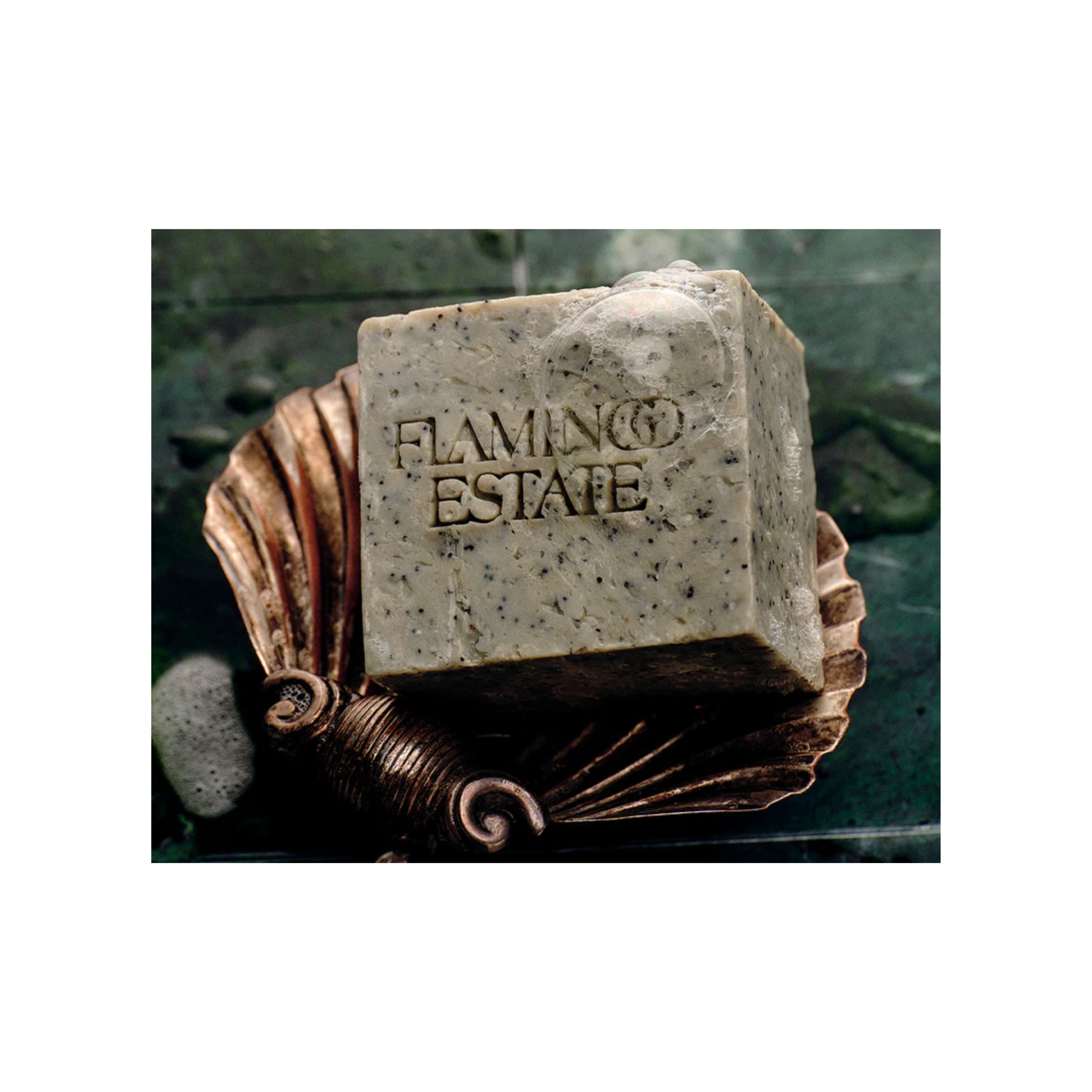 Peppermint Juniper Berry Exfoliating Bar Soap Brick