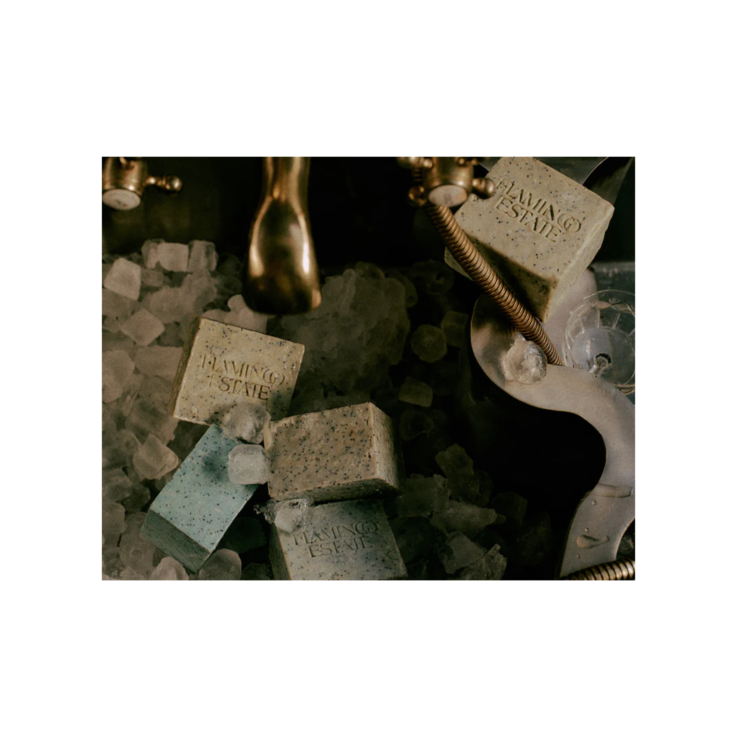 Peppermint Juniper Berry Exfoliating Bar Soap Brick
