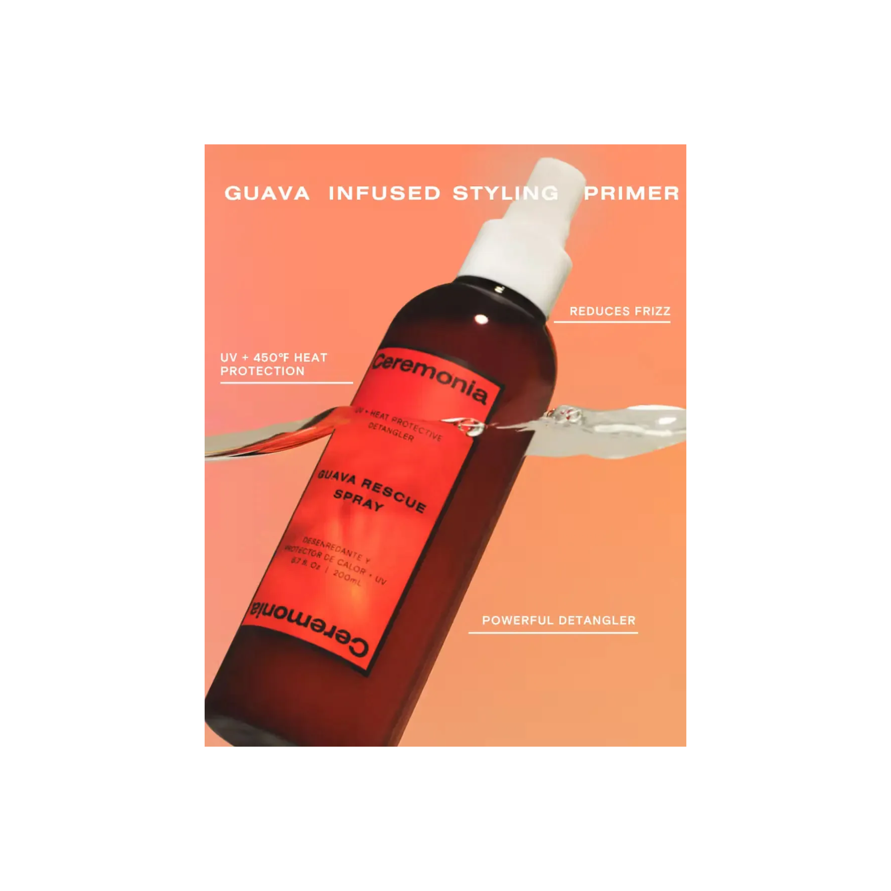Guava Rescue UV and Heat Protectant Spray