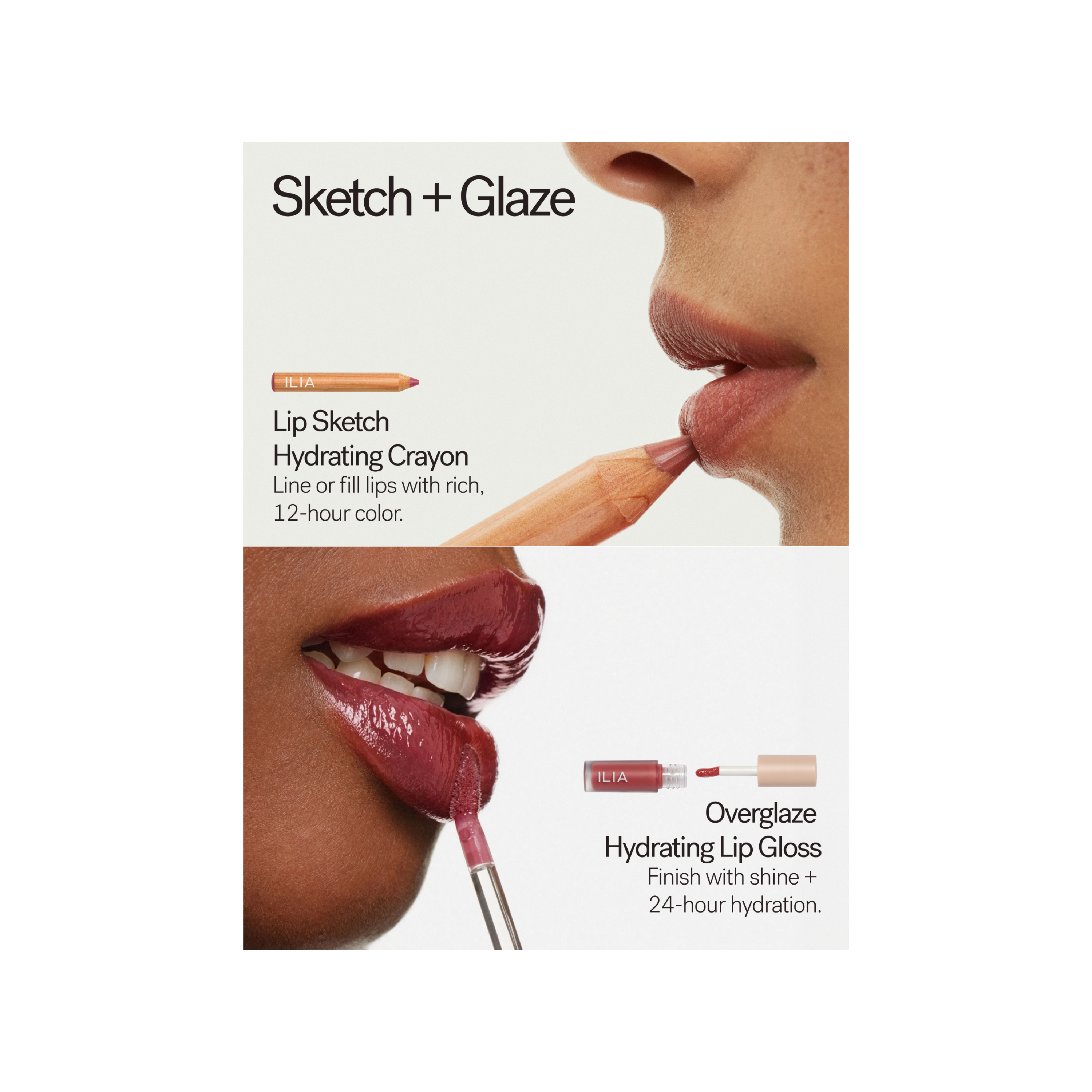 The Mini Lip Sketch + Gloss Set