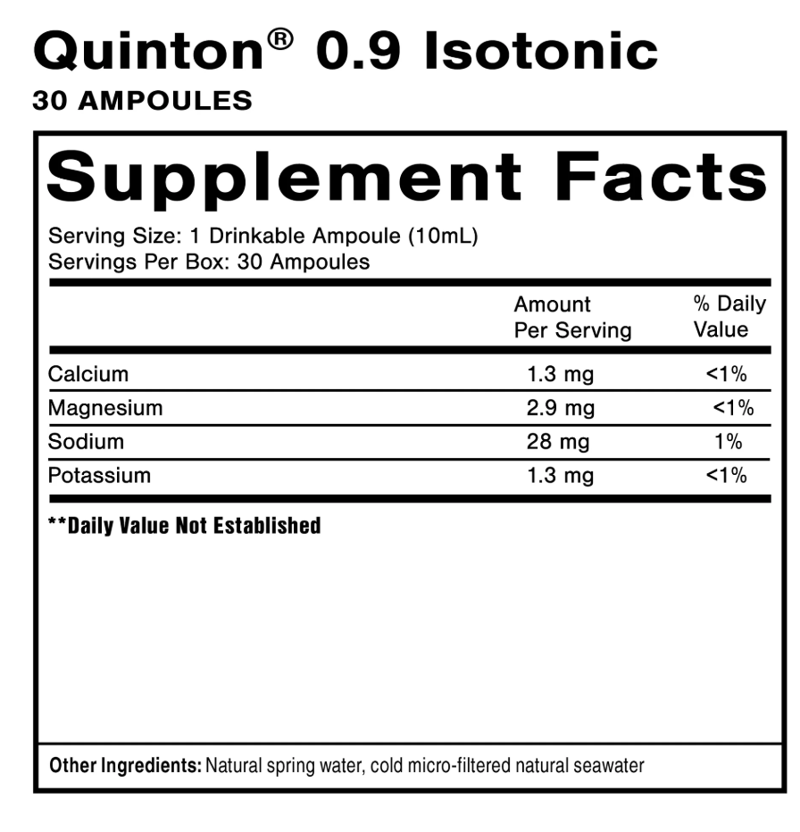 Quinton® Isotonic Ampoules