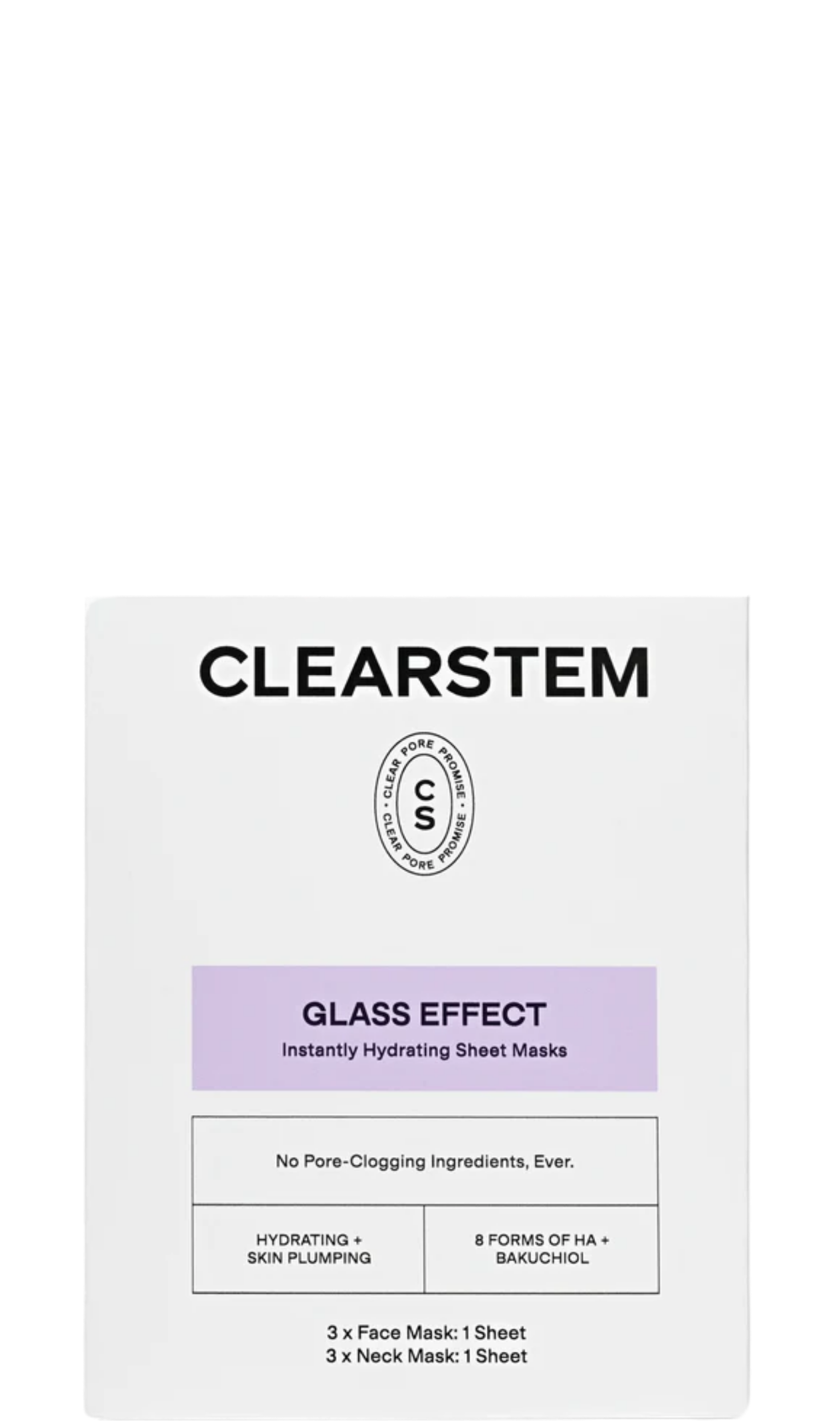 Glass Effect Face + Neck Sheet Masks